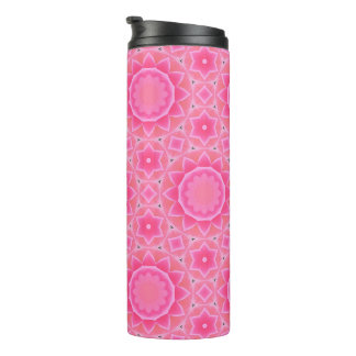 Bouteilles Isothermes Soleil rose et étoiles petite fille motif en mosaï