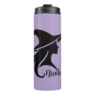Bouteilles Isothermes Sorcière chapeau noir Wiccan Halloween 