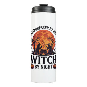 Bouteilles Isothermes Sorcière de nuit de coiffeuse Halloween Peigne Cis
