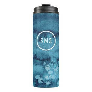 Bouteilles Isothermes Sous l'eau de mer isolée tumbler bleu