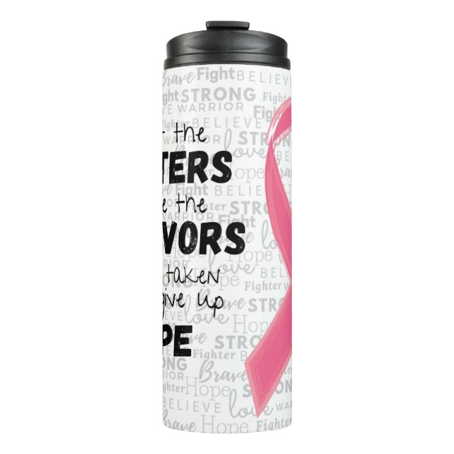 Bouteilles Isothermes Soutenez les combattants du ruban rose (Devant)