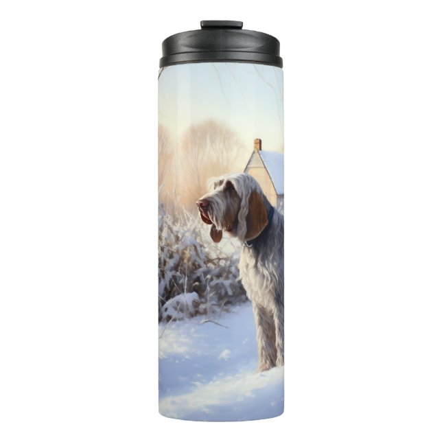 Bouteilles Isothermes Spinone Italiano Laisser Neige Noël (Devant)