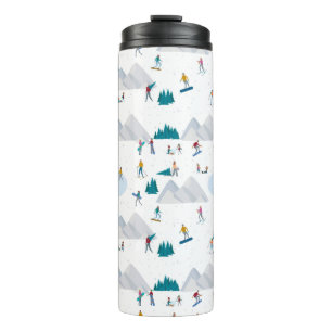 Bouteilles Isothermes Sports d'hiver Vacances Motif