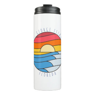 Bouteilles Isothermes St George Island Floride Vintage Beach Sunset