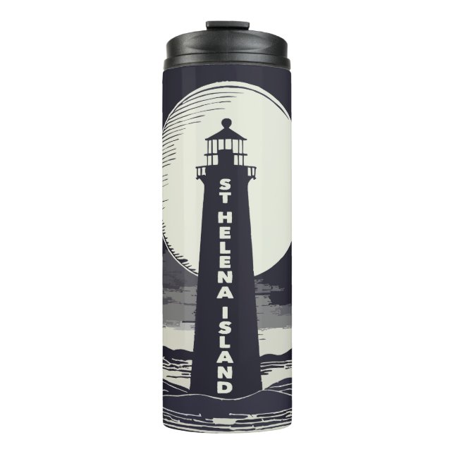 Bouteilles Isothermes St. Helena Island Michigan Lighthouse Moon (Devant)