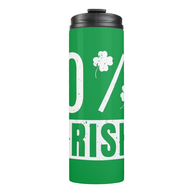 Bouteilles Isothermes St Patrick's Day 0% Irish Four Leaf Clover (Devant)