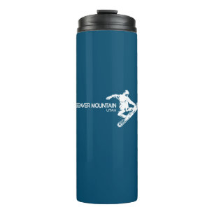 Bouteilles Isothermes Station de ski Beaver Mountain Utah Snowboarder