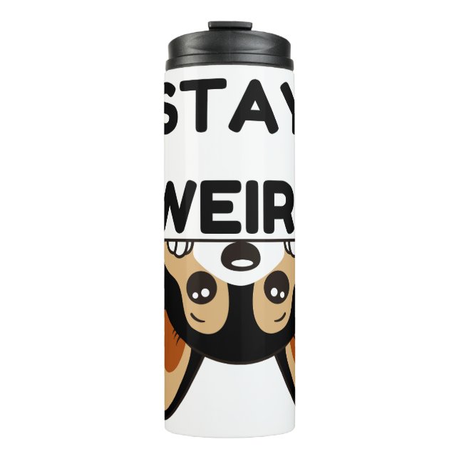 Bouteilles Isothermes Stay Weird Funny Boston Terrier Cartoon Dog (Devant)