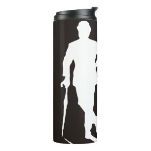 Bouteilles Isothermes Steed & Emma silhouette noire et blanche