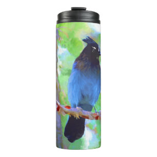 Bouteilles Isothermes Steller's Jay Painting - Art original pour oiseaux