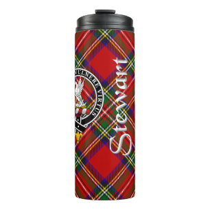 Bouteilles Isothermes Stewart Clan Badge & Tartan