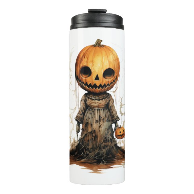 Bouteilles Isothermes Sticker Halloween Doll citrouille (Devant)