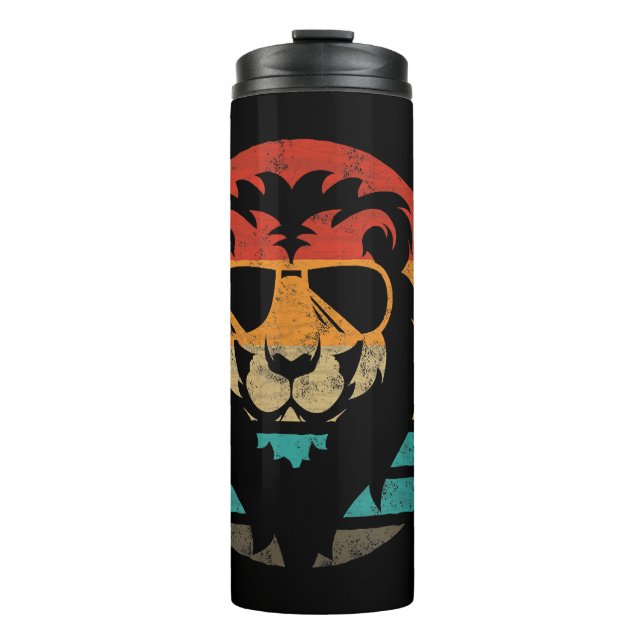 Bouteilles Isothermes Style Lion Retro Vintage (Devant)