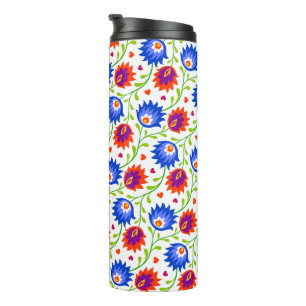 Bouteilles Isothermes Style mexicain coloré motif floral élégant gras