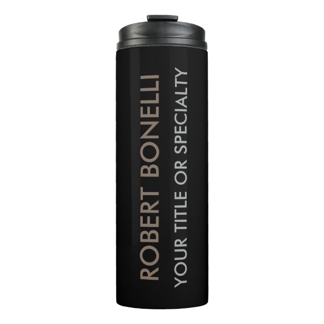 Bouteilles Isothermes Style noir moderne unique (Devant)