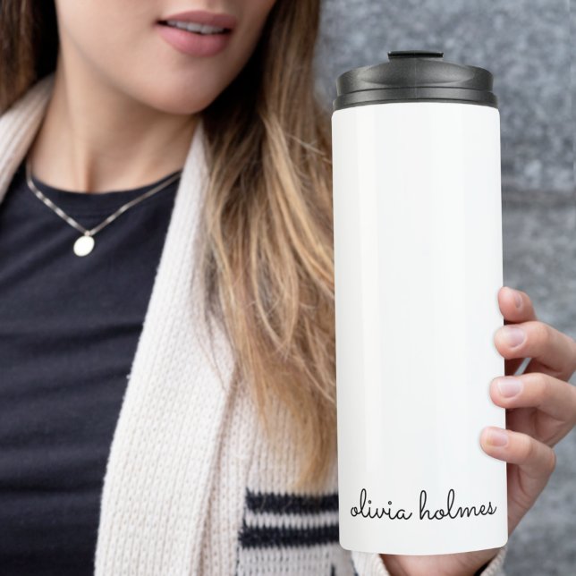 Bouteilles Isothermes Stylish monogram | Minimaliste moderne (Créateur téléchargé)