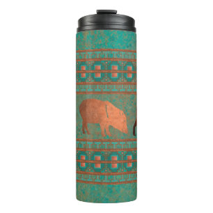 Bouteilles Isothermes Sud-ouest Fun Javelina Famille Cuivre Turquoise