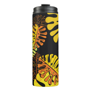 Bouteilles Isothermes Summer Tropical Feuille Design Vintage
