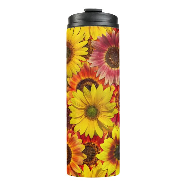Bouteilles Isothermes Sunflowers Motif sans couture (Devant)