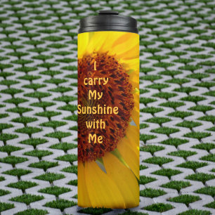 Bouteilles Isothermes Sunny Bright Big Sunflower jaune