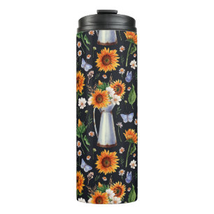 Bouteilles Isothermes Sunny Rustic Watercolor Motif