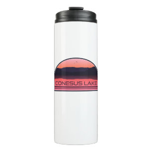 Bouteilles Isothermes Sunrise rouge du lac Conesus New York