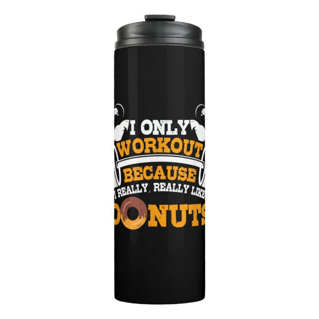 Bouteilles Isothermes Super Gym Dit Donuts Lover Cadeau (Devant)