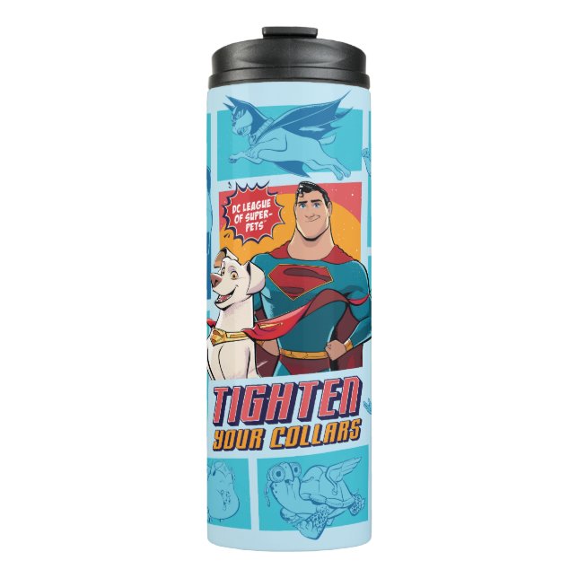 Bouteilles Isothermes Super Pets & Justice League - Serrez vos colliers (Devant)