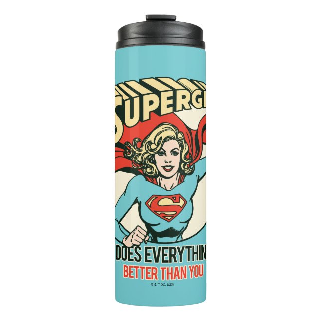 Bouteilles Isothermes Supergirl fait tout mieux que toi (Devant)
