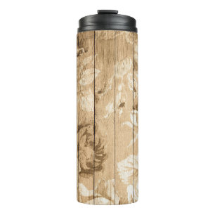 Bouteilles Isothermes Sur bois vintage nostalgique
