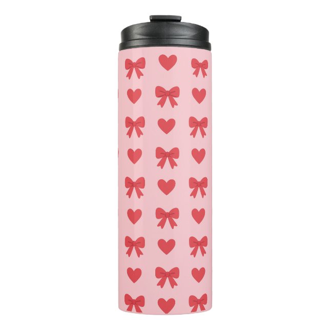 Bouteilles Isothermes Sweet Pink Hearts & Bows Pattern (Devant)