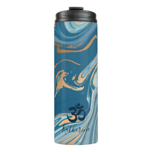 Bouteilles Isothermes Symbole bleu et or et ohm