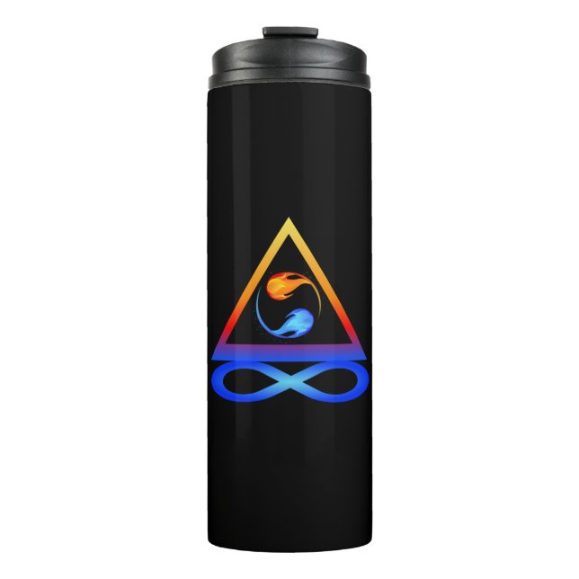 Bouteilles Isothermes Symbole Twin Flame - (Devant)