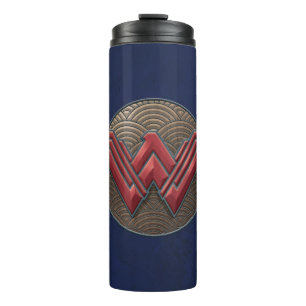 Bouteilles Isothermes Symbole Wonder Woman sur les cercles concentrés