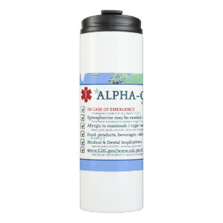 BOUTEILLES ISOTHERMES SYNDROME ALPHA-GAL TUMBLER