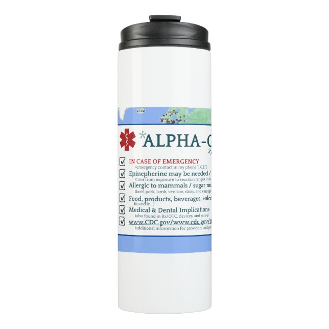 BOUTEILLES ISOTHERMES SYNDROME ALPHA-GAL TUMBLER (Devant)