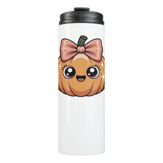 Bouteilles Isothermes T-shirt citrouille classique kawaii (Devant)