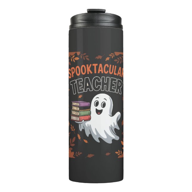 Bouteilles Isothermes T-shirt Halloween pour enseignant Spooktacular (Devant)