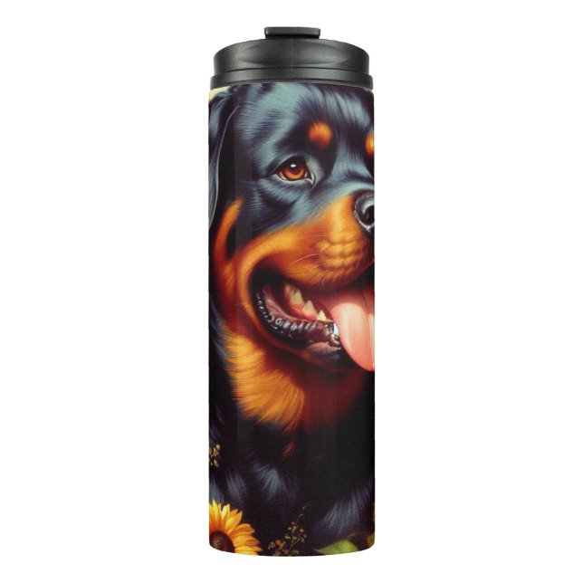 Bouteilles Isothermes Tableau vintage Rottweiler (Devant)