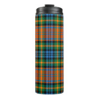 Tartan Clan Murray Plaid Orange Blue Check