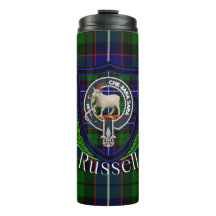 Tartan et blason du clan écossais Russell