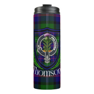 Bouteilles Isothermes Tartan et blason du clan écossais Thomson