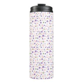 Bouteilles Isothermes Tasse de voyage à motif floral violet et rose mign