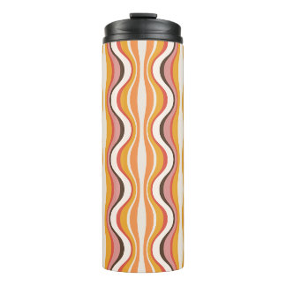 Bouteilles Isothermes Tasse de voyage à motif groovy, style rétro des an