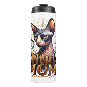 Bouteilles Isothermes Tasse de voyage Mug Sphynx Chat Maman Fête des Mèr