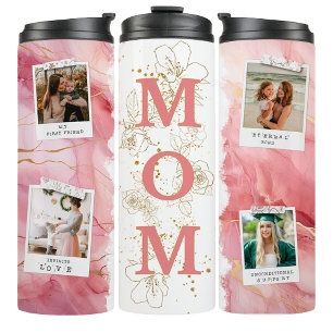 Bouteilles Isothermes Tasse de voyage pour maman avec 4 photos instantan
