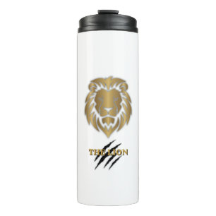 Bouteilles Isothermes Tasse graphique Lion Or & Noir