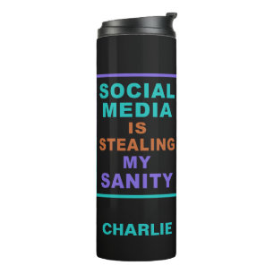 Bouteilles Isothermes Tasse personnalisée drôle « Réseaux Sociaux »