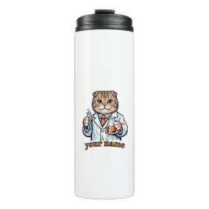 Bouteilles Isothermes Tasse personnalisée pour scientifique avec chat Sc