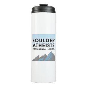 Bouteilles Isothermes Tasse thermique avec logo des athées de Boulder